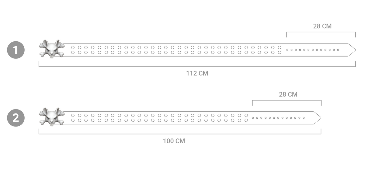 WHITE CHROMATIC BELT